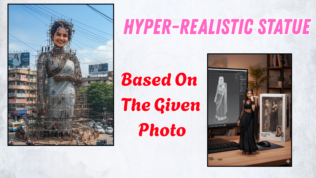 Hyper-Realistic Statue Based On The Given Photo Prompt